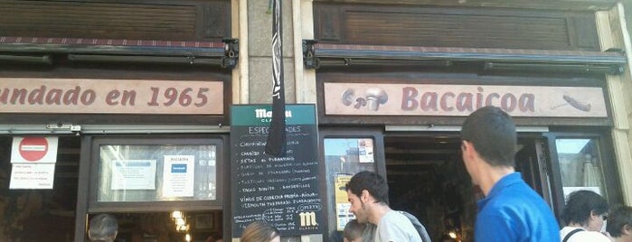 Bacaicoa bar is one of Diez pintxos de Bilbao de toda la vida.
