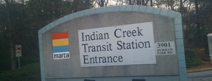 MARTA - Indian Creek Station is one of Atlanta.