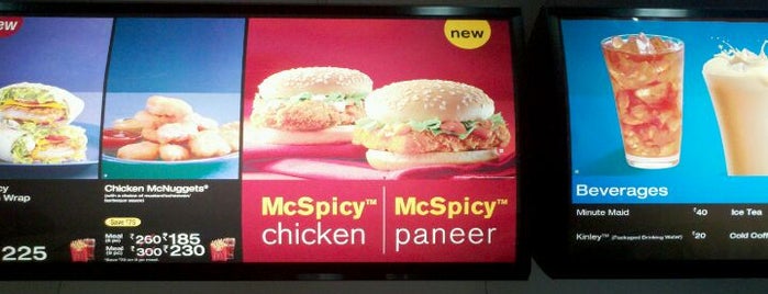McDonald's is one of Fast Food Hangouts in Delhi.