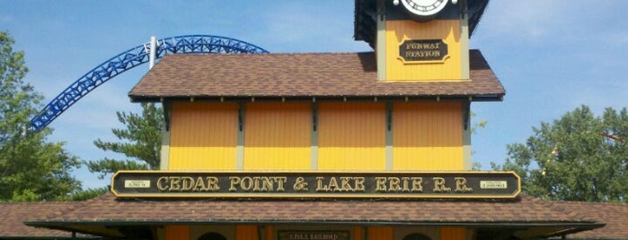 Cedar Point & Lake Erie Railroad is one of Cedar Point.