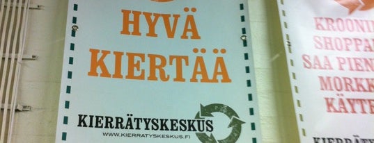 Kierrätyskeskus is one of Recycling facilities in Helsinki area.
