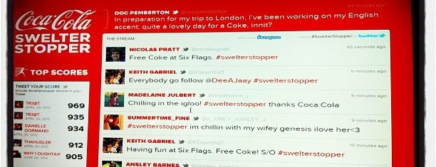 Six Flags Coca Cola Swelter Stopper is one of Posti che sono piaciuti a Chester.