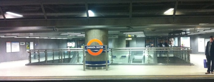 Canada Water London Underground and London Overground Station is one of Jubilee Line.