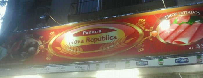 Padaria Nova República is one of Tempat yang Disukai Gustavo.
