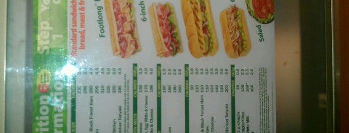 SUBWAY is one of Where I go most often.