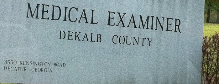 DeKalb County Medical Examiner is one of Chester 님이 좋아한 장소.