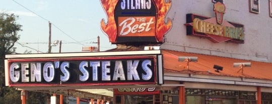 Geno's Steaks is one of Philadelphia.