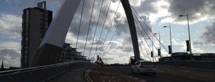 Clyde Arc (Squinty Bridge) is one of 101 Places To Go In Glasgow.
