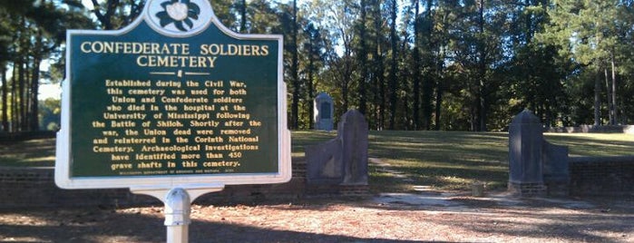 Confederate Cemetery is one of Mississippi Civil War Sites.