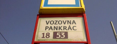 Vozovna Pankrác (tram) is one of Tramvajové zastávky v Praze (díl druhý).
