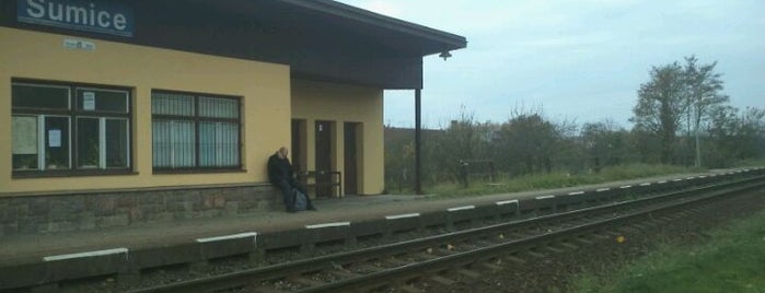 Železniční zastávka Šumice is one of Železniční stanice ČR (R-Š).