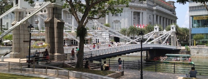 Cavenagh Bridge is one of Singapore Civic District Trail.
