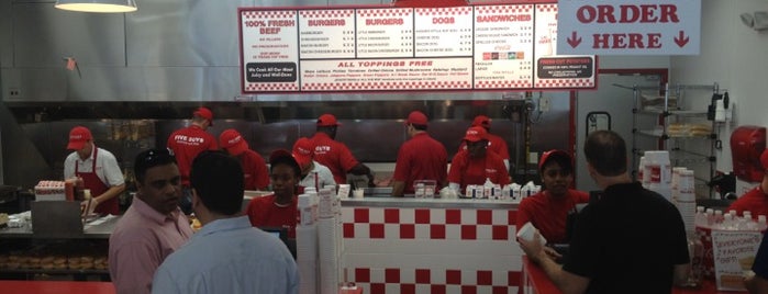 Five Guys is one of Kevin’s Liked Places.