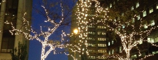 Hanover Square Park is one of Outdoor Seating Spots in FiDi.