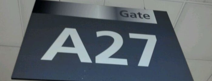 Gate A27 is one of Hartsfield-Jackson International Airport.