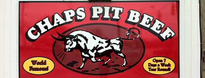 Chaps Pit Beef is one of Adam 님이 저장한 장소.