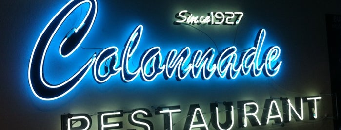 The Colonnade Restaurant is one of "Diners, Drive-Ins & Dives" (Part 1, AL - KS).