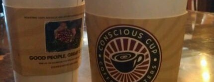 Conscious Cup Coffee Roasters is one of favorites.
