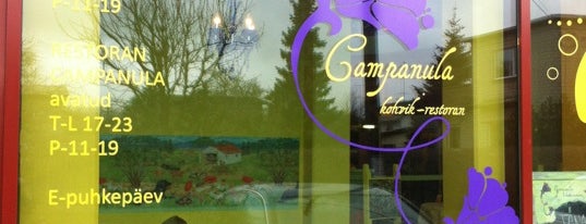 Campanula Kohvik-restoran is one of Lugares guardados de Elena.