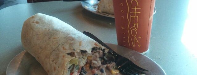 Pancheros Mexican Grill is one of Tempat yang Disukai Brett.