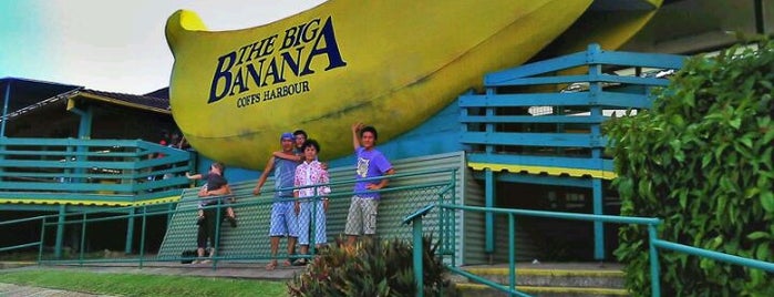 The Big Banana Fun Park is one of Buildings Shaped Like the Food They Serve.