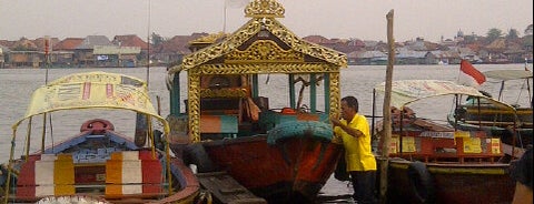 Musi Harbour is one of Palembang. South Sumatra. Indonesia.