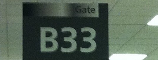 Gate B33 is one of Hartsfield-Jackson International Airport.