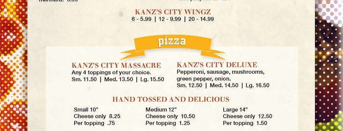 KANZ'S MENU