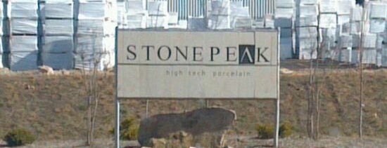 Stonepeak Ceramics is one of SHIPPING / RECEIVING CUSTOMERS.