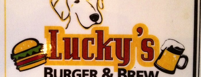 Lucky's Burger & Brew is one of Locais salvos de Macy.