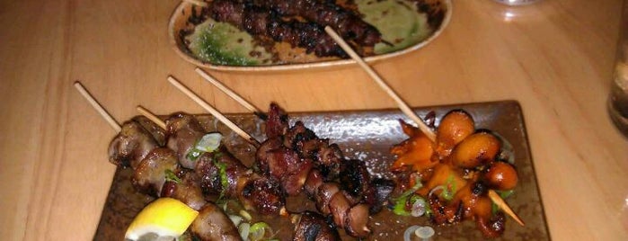 Four spots for yakitori