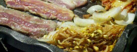 팔색삼겹살 Palsaik Samgyupsal Korean BBQ is one of K-Town.
