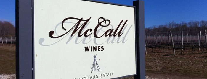 McCall Vineyard is one of North Fork.