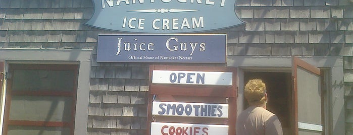 Nantucket Ice Cream & Juice Guys is one of Cape Cod Stops.