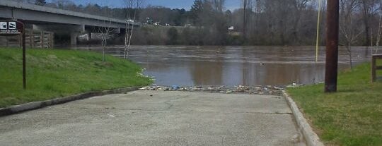 Chattahoochee River is one of places.