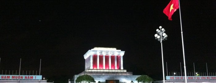 Ho Chi Minh Mausoleum is one of Hanoi.