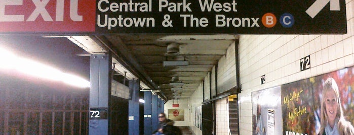 MTA Subway - 72nd St (B/C) is one of NYC Subway.