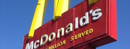 McDonald's is one of P : понравившиеся места.