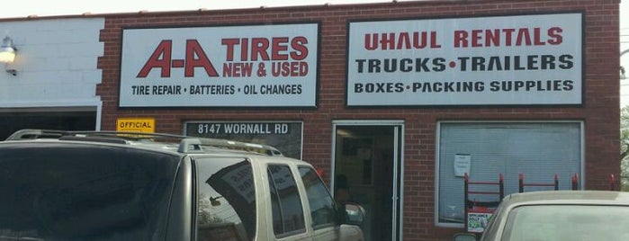 a-a tires is one of No Signage.