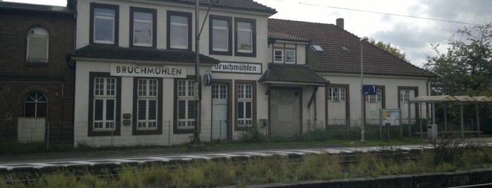 Bahnhof Bruchmühlen is one of Bf's in Ostwestfahlen / Osnabrücker u. Münsterland.