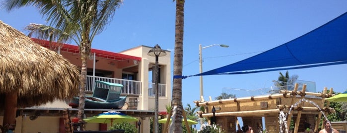 The Sandbar at Boston's on the Beach is one of south florida + miami.
