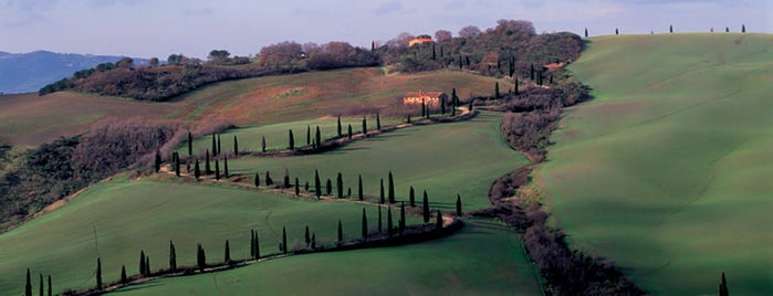Val d'Orcia is one of I Siti Unesco nelle Terre di Siena.