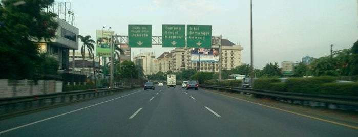 Jalan Tol Lingkar Luar Jakarta Seksi W2 Selatan (JORR W2 S) is one of Jakarta. Indonesia.