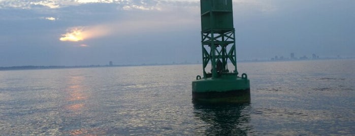 mile marker on Lake Michigan is one of Brent’s Liked Places.