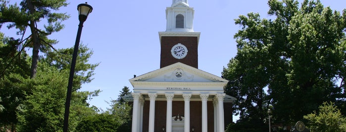 Memorial Hall is one of Study Spots on Campus.