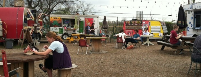Trailer Food Court is one of Great Spots for Cyclists in Austin.