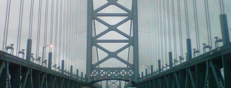 Benjamin Franklin Bridge is one of Ride the PATCO Speedline!.
