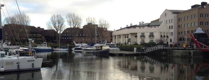 St Katharine Docks is one of London top picks.