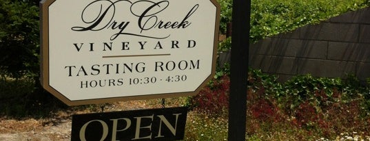 Dry Creek Vineyard is one of Napa + Sonoma.
