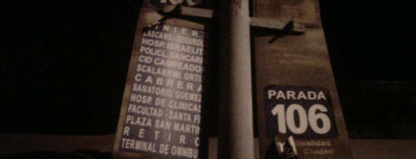 Parada Del 106 is one of Colectivo: Línea 106.